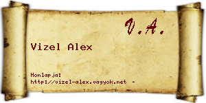 Vizel Alex névjegykártya